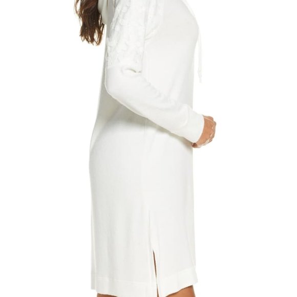 FLORA NIKROOZ Sleep Lounge Shirt in White Size Small - Picture 9 of 13